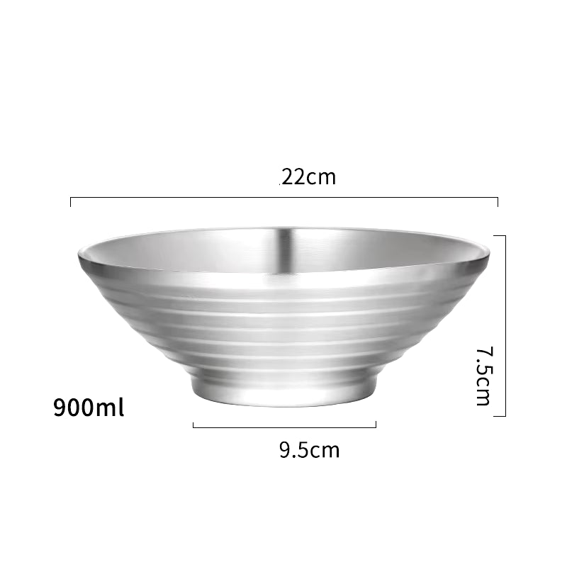 Shiro Nami Stainless Steel Ramen Bowl