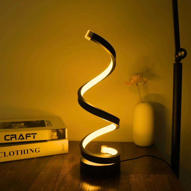 Japanese Minimalist Spiral Desk Lamp