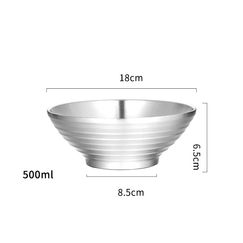 Shiro Nami Stainless Steel Ramen Bowl