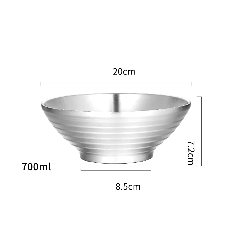 Shiro Nami Stainless Steel Ramen Bowl