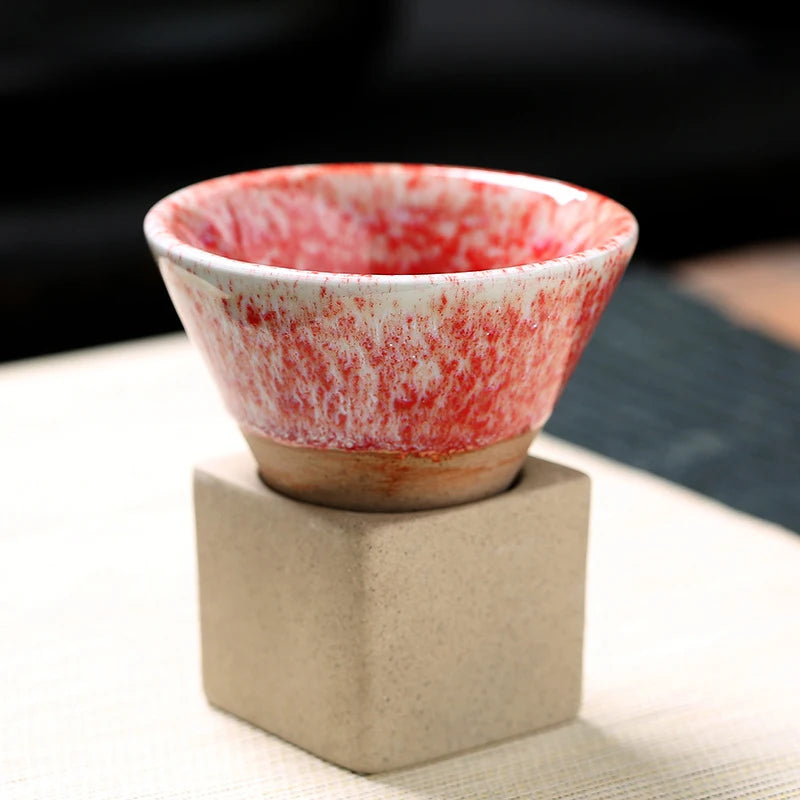  Japanese  Rough Pottery Tea Cup 