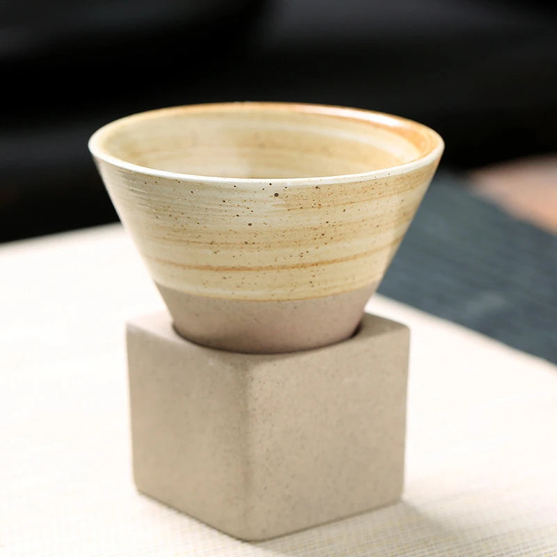  Japanese  Rough Pottery Tea Cup 