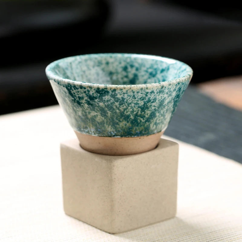  Japanese  Rough Pottery Tea Cup 