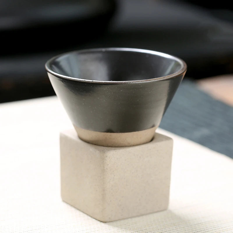  Japanese  Rough Pottery Tea Cup 