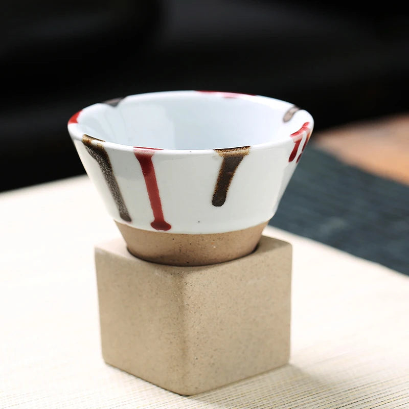  Japanese  Rough Pottery Tea Cup 