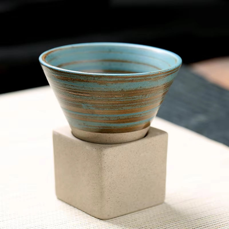  Japanese  Rough Pottery Tea Cup 