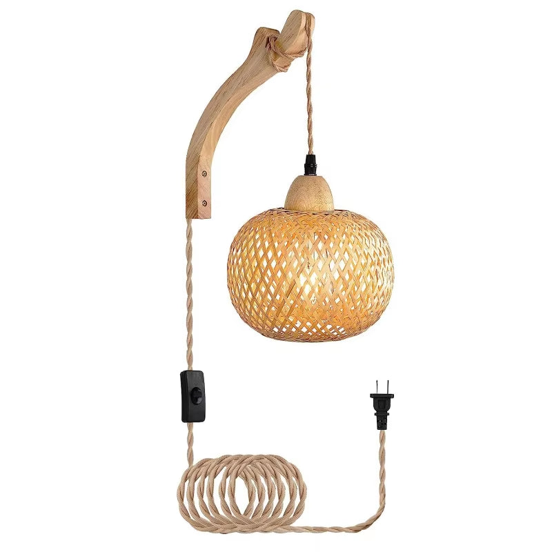 Kaze Bamboo Lantern Wall Lamp