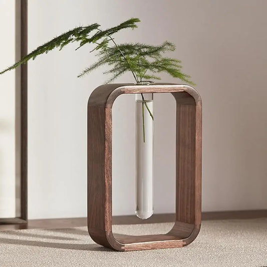 Kobiki Wooden Hydroponic Vase