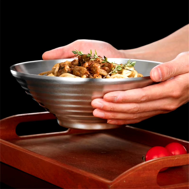 Shiro Nami Stainless Steel Ramen Bowl